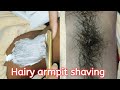 Full Growth Armpit Shaving By Straight Razor Underarms Shaving Armpit Hair Juthikasmakeover