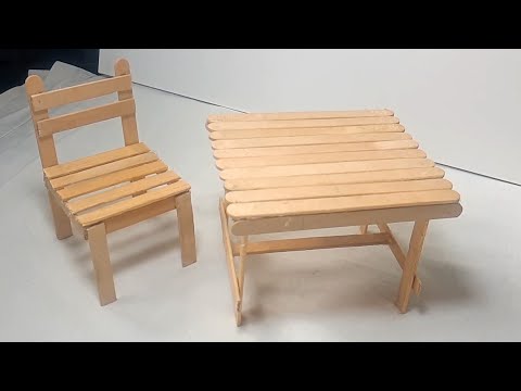 mini mesa con paletas de helado para decoracion muy facil de hacer en casa | hazlo tu mismo