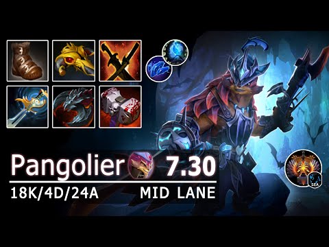 Pangolier Mid Lane | How to Dominate Game with Pango | Dota 2 Immortal Gameplay | Patch 7.30