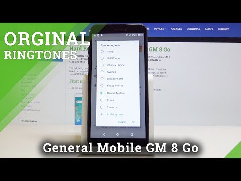 How to Change Ringtone on GENERAL MOBILE GM 8 Go - Sound Settings