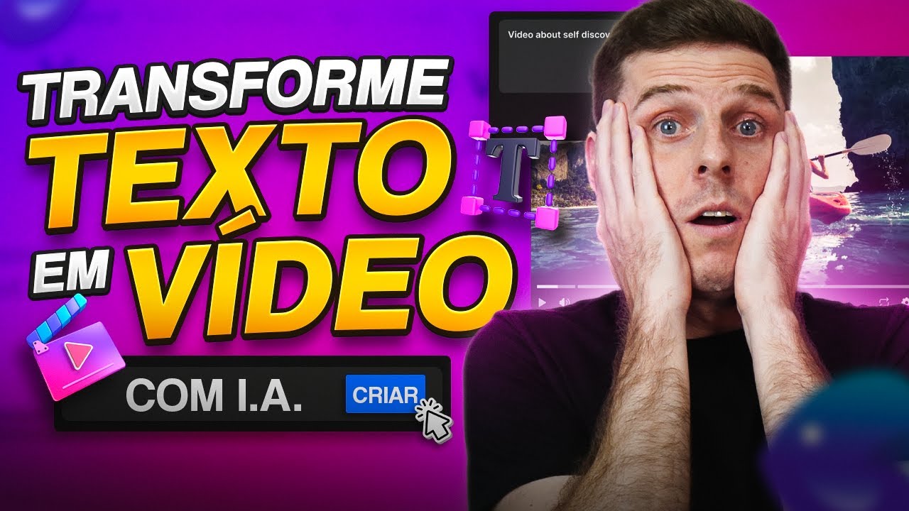 Digite o Texto e o Vídeo está PRONTO! Crie Vídeos com INTELIGÊNCIA ARTIFICIAL GRÁTIS!