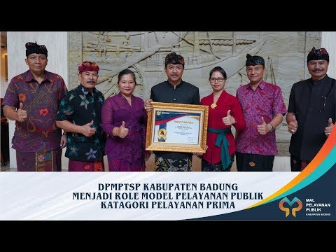DPMPTSP BADUNG RAIH PENGHARGAAN ROLE MODEL NASIONAL PELAYANAN PRIMA