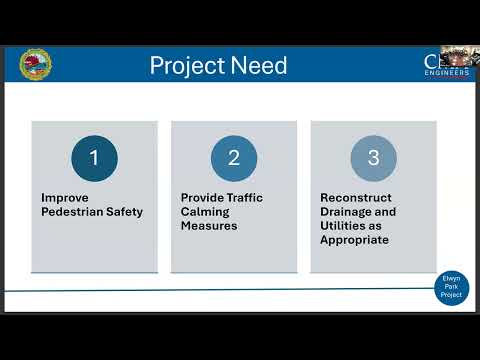  1.29.2025 Elwyn Park Sidewalks & Traffic Calming Project Public Meeting