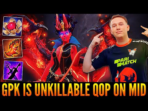 GPK Is Unkillable Queen Of Pain - Destroying Kunkka On Mid, Destroying ATF And Destroying Whole Team