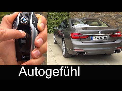 New BMW 7-Series technology autonomous parking aid with car key 7er - Autogefühl