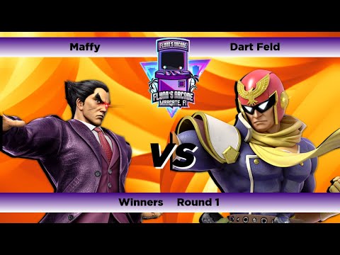 Flynn's Arcade 050 Winners Round 1- Maffy (Kazuya) Vs Dart Feld (Captain Falcon)SSBU Ultimate