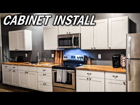 Kitchen Cabinet Install - 50x70 Garage House