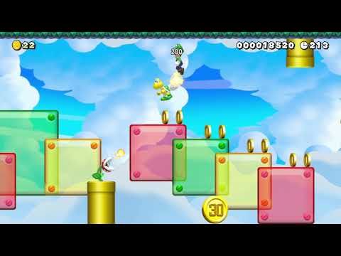 [W7-1]パタパタが飛ぶアスレチック/Sky Athletic by アンパンマァァァァン - Super Mario Maker 2 - No Commentary 1ca