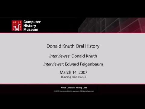 Oral History of Donald Knuth Part 1