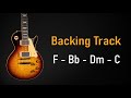 Rock Pop BACKING TRACK F Major F Bb Dm C 95 BPM Guitar Backing Track