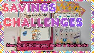 💖Savings Challenges Stuffing | All New For April😍 | New Binder and Bookmarks #savingschallenges