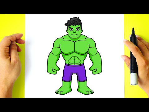 Como DESENHAR o HULK - Cómo DIBUJAR a HULK - Spidey e Seus Amigos Espetaculares