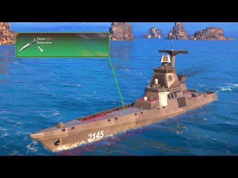 RF Project 2145 With Full Zircon Missile.Expensive But Very Good Ship In Modern warships.