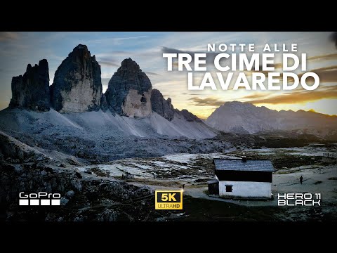 Night at the TRE CIME DI LAVAREDO BIVOUAC from the Auronzo Refuge | Dolomites [5K]
