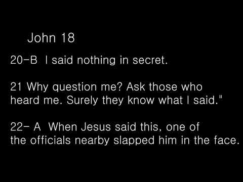 [shadowing] John 18: 20b ~ 22A  /  요 18: 20b ~ 22A