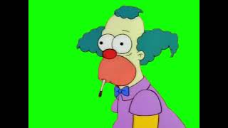 Krusty the Clown "what the hell was that?" green screen