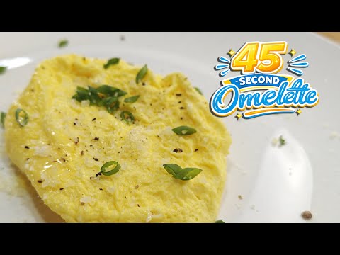 45-Second Microwave Omelette (José Andrés Trick) — Fluffy, Fast, Perfect