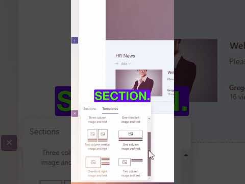 Page Section Templates in SharePoint Online Page Section Templates in SharePoint Online