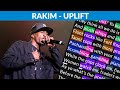 Rakim - Uplift | Lyrics, Rhymes Highlighted | Verse 1 and 2