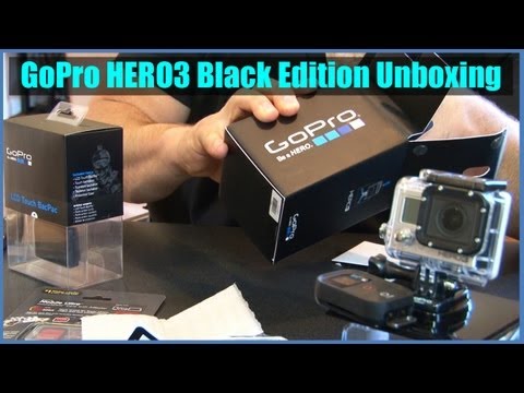 Unboxing New GoPro Hero3 Black Edition With Extras - Actual Footage Samples