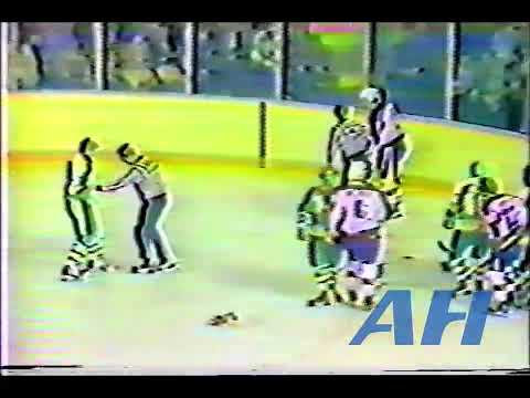 NHL Mar. 28, 1980 Jimmy Mann,WPG v Don Jackson,MIN Winnipeg Jets Minnesota North Stars