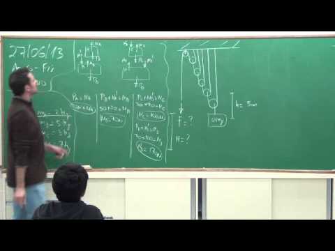 Aula sobre Equilíbrio e Forças em Blocos