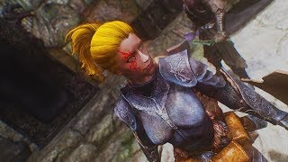 Skyrim. 500+ модов. (/-_・)/D・・・・・------ →