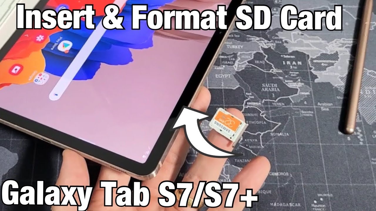 Galaxy Tab S7/S7+: How to Insert SD Card & Format