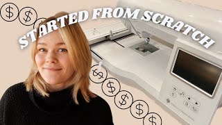 How i started an embroidery business + (MAKING MY FIRST $1,000!)