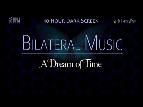 10 Hour Bilateral Music + 4 Hz Binaural Theta Wave 58 BPM 🎧 Anxiety, PTSD, Stress Release |Sleep Aid