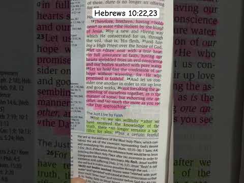 Hebrews 10:22,23 NKJV draw near to Jesus with a true heart in full assurance.