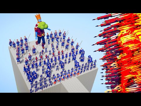 👑 100x KING MEDIEVAL ARMY ⚔️ VS 👹 EVERY GOD / Totally Accurate Battle Simulator ( TABS )