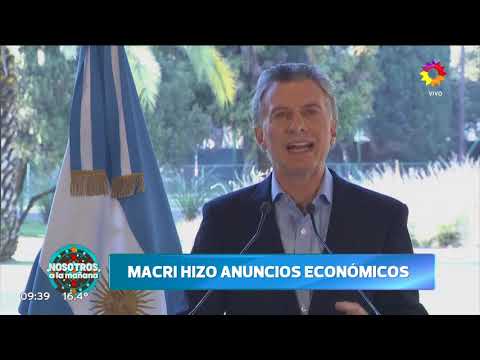 Mauricio Macri habló acerca de la crisis económica
