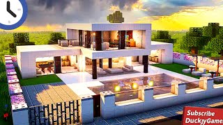 MINECRAFT: How to build a modern mansion [Easy Tutorial]