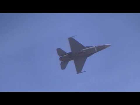 F 16 demo practice 2022 Heritage Flight Conference