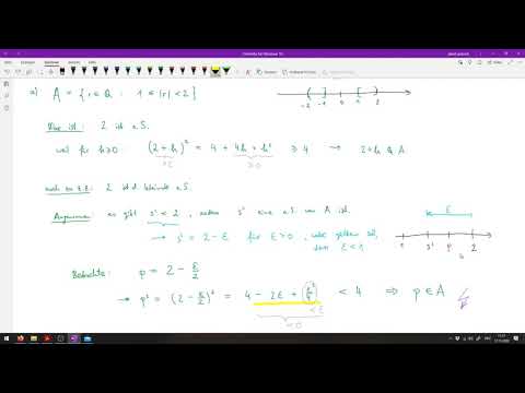 Tutorium Analysis 1, WS 20/21 - Einheit 06: Supremum und Infimum, Konvergenz von Folgen