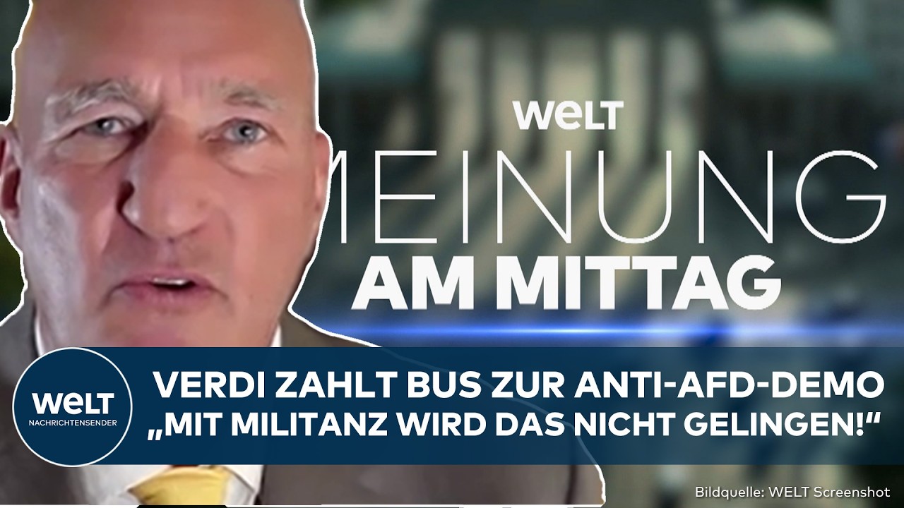 MEINE MEINUNG: Transport zu Anti-AfD-Demo! Lemmer kritisiert Verdi und Grüne für Unterstützung