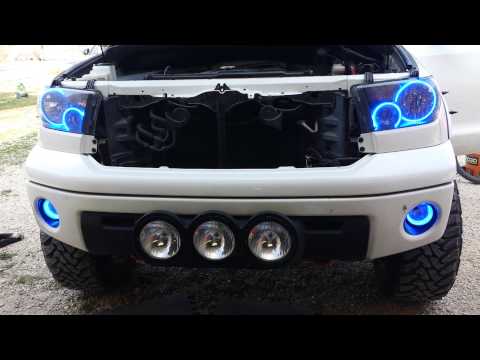 Toyota Tundra TRD 4x4 LED headlight halo rings