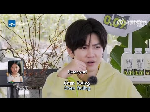 zhao lusi mentioned at chen zheyuan variety show (youth periplous)