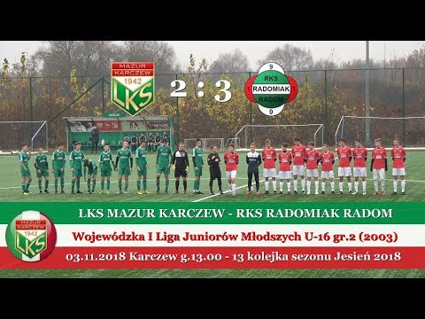 Mazur Karczew 2003 - 13 kolejka (Jesień 2018)