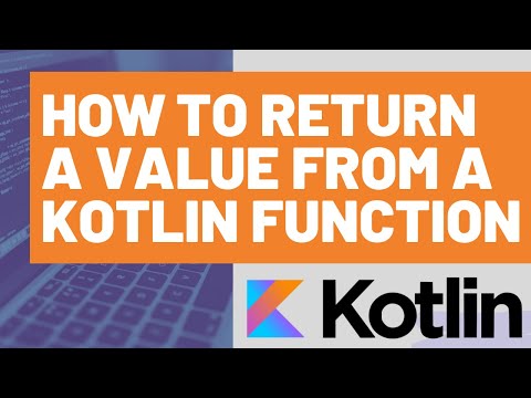 How to Return a Value from a Kotlin Function