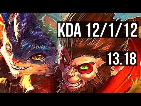 RUMBLE vs WUKONG (TOP) | 12/1/12, 1200+ games, Legendary | NA Master | 13.18