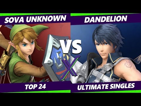 S@X 341 Top 24 - Sova Unknown (Link) Vs. Dandelion (Chrom) Smash Ultimate - SSBU