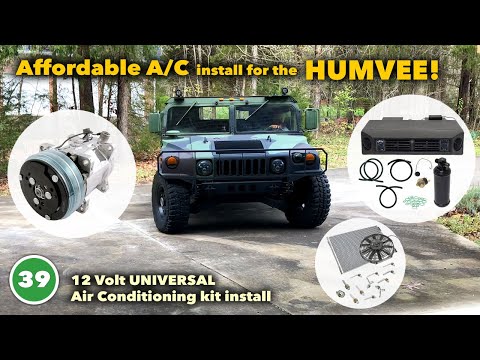 Installing a 12v Air Conditioning kit in a Humvee