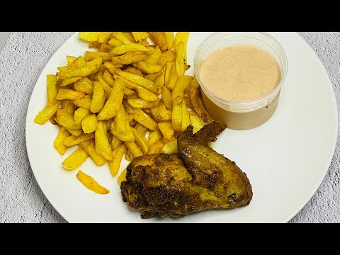 How to Make Fries and Chicken | Crispy & Golden French Fries Recipe