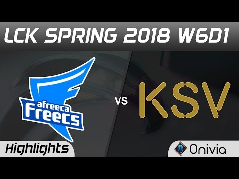 AFS vs KSV Highlights Game 2 LCK Spring 2018 W6D1 Afreeca Freecs vs KSV Esports by Onivia
