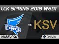 AFS Vs KSV Highlights Game 2 LCK Spring 2018 W6D1 Afreeca Freecs Vs KSV Esports By Onivia