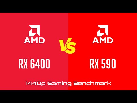 AMD Radeon RX 6400 vs AMD Radeon RX 590 - 1440p Gaming Benchmark