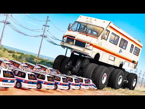 Giants Machines Crushes Cars #27 - Beamng drive
