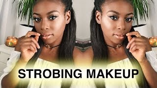 HOW TO STROBE MAKEUP HIGHLIGHTED AND DEWY LOOK PER